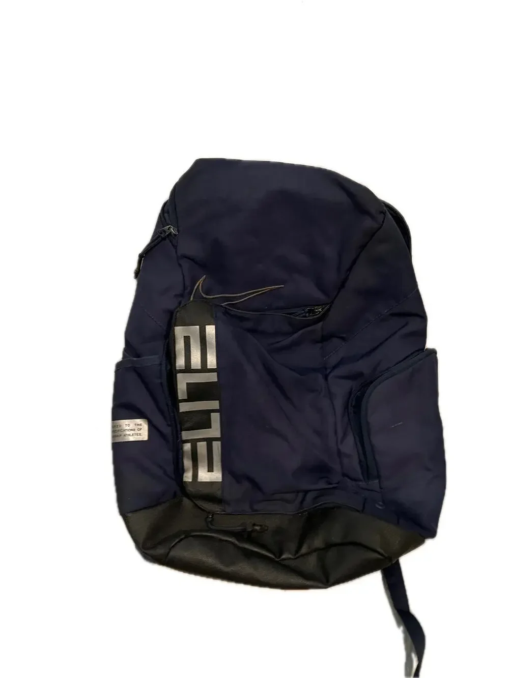 Nike Elite Pro Hoops Basketball Backpack Black Blue Silver